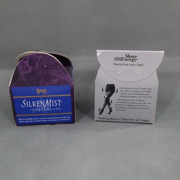 L'eggs Control Top Pantyhose Bundle Womens Q Y2K Coquette Retro Events Vintage - Picture 3 of 6